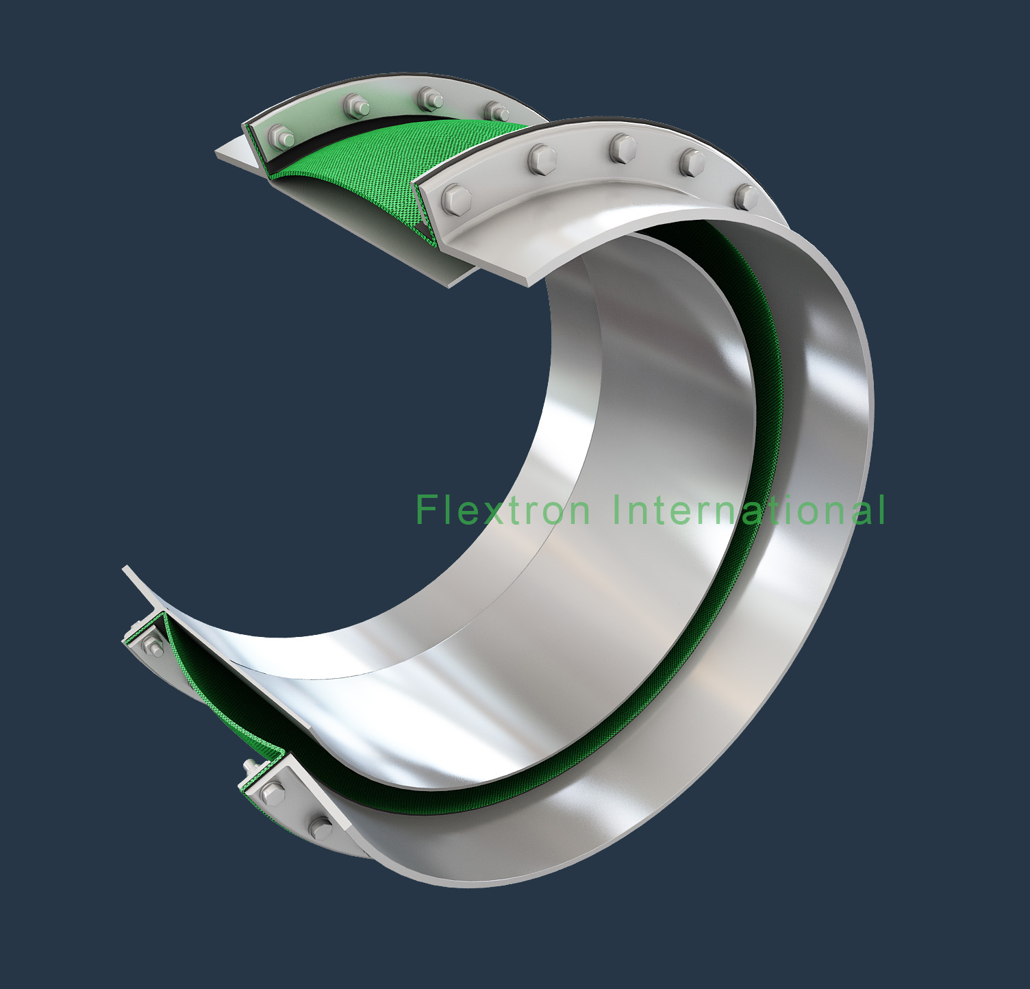 fabric expansion joint round duct